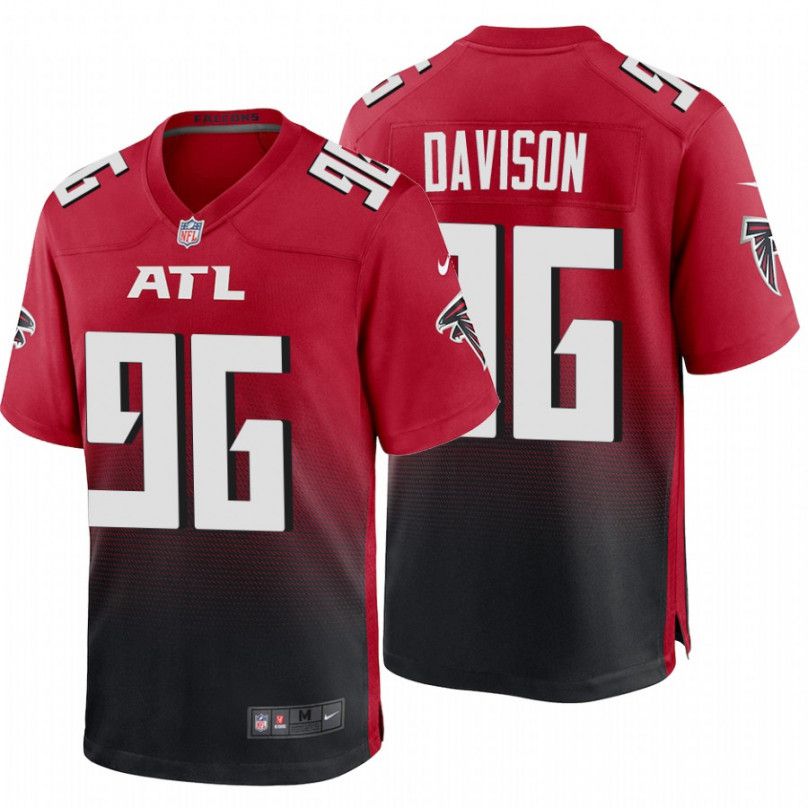 Men Atlanta Falcons 96 Tyeler Davison Nike Red Game NFL Jersey